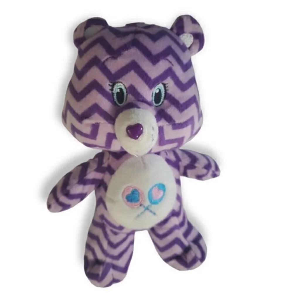 Care Bears KellyToy 2017 Purple Zig Zag Stripe Lollipops Share Bear 8